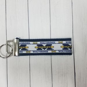 Michigan Wolverines keychain